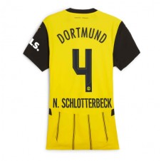 Borussia Dortmund Nico Schlotterbeck #4 Hjemmedrakt Kvinner 2024-25 Kortermet